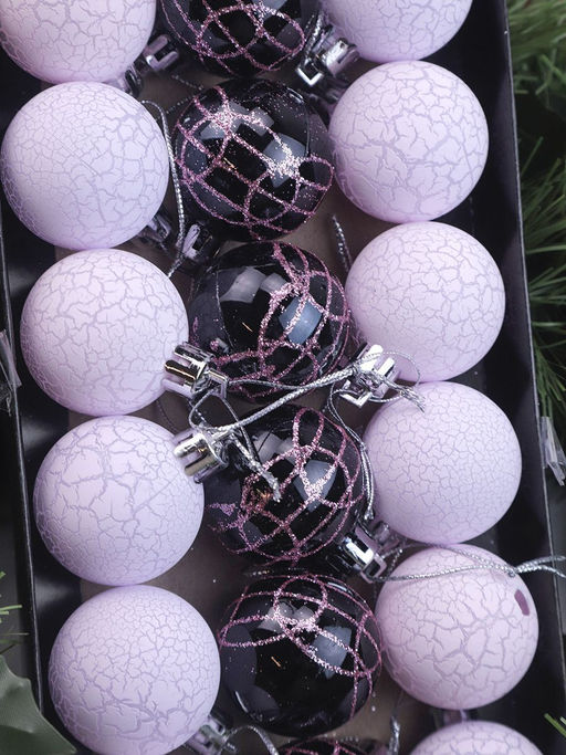 Елочные Шары розовые 18 шт - Family фото 3