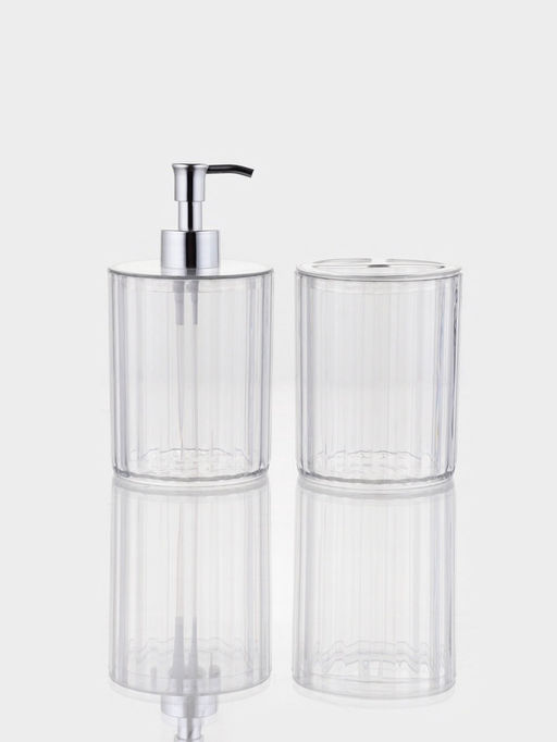 Набор для ванной 2 предмета (дозатор, стакан)