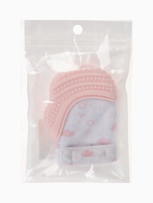 Прорезыватель на ручку для зубов «Фламинго», светло-розовый