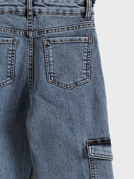 Basic ?spanyol Pa?a K?z ?ocuk Jean Pantolon - Waikiki фото 6