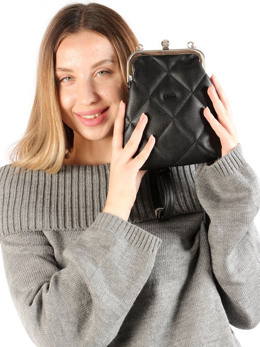 LACCOMA сумка Китти-F071-черный эко кожа хлопок