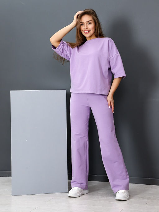 Костюм Женский из футера (2 нитка) цвет Лиловый