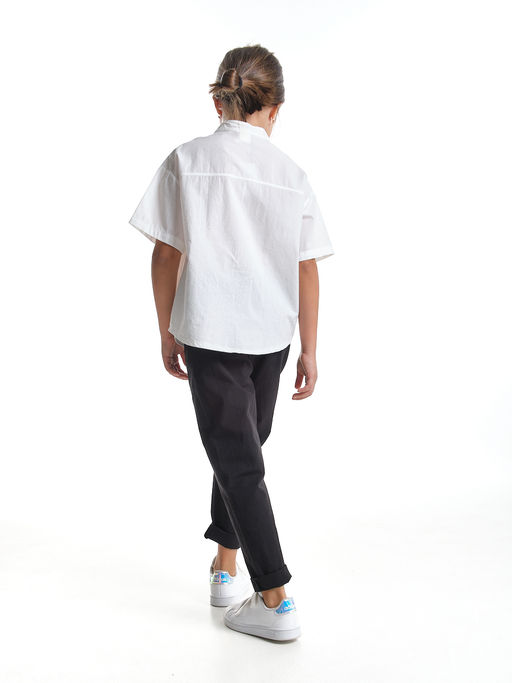 Рубашка для девочки 33-58771 белый - Mini maxi фото 2