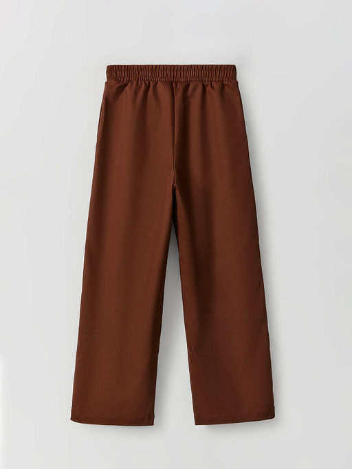 Брюки для мальчиков коричневые прямого кроя - Mark formelle фото 8