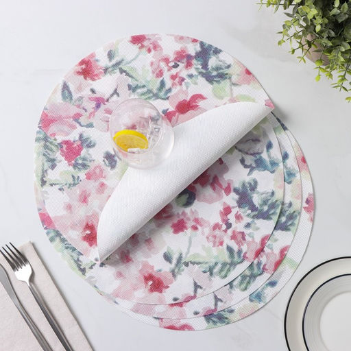 Набор салфеток сервировочных Доляна Акварель. Круг, 4 шт, d=38 см  фото 11