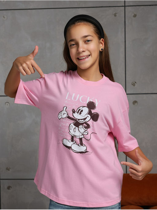 Футболка "Мышка" розовый Девочка