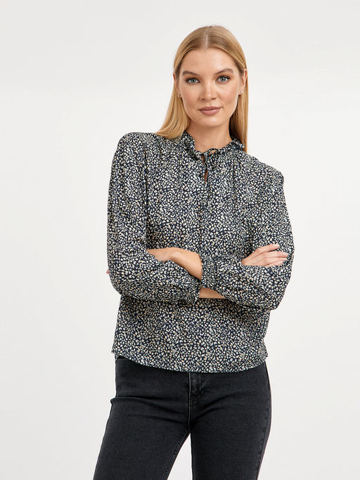 рубашка женская из вискозы с принтом - Glenfield фото 5