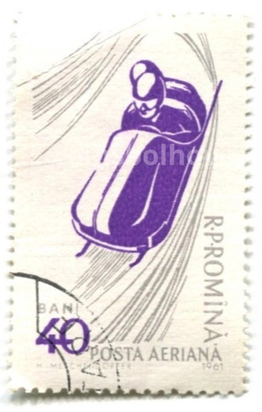 Марка Бобслей 1961 год Румыния