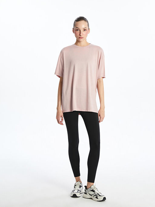 Oversize Modal Kar???ml? Kad?n Spor Ti??rt