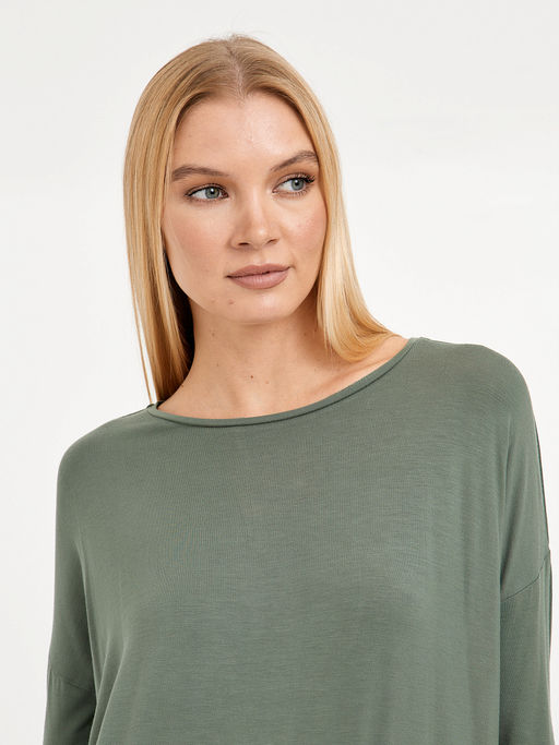 футболка женская свободного кроя с рукавом 3/4 - Glenfield фото 5