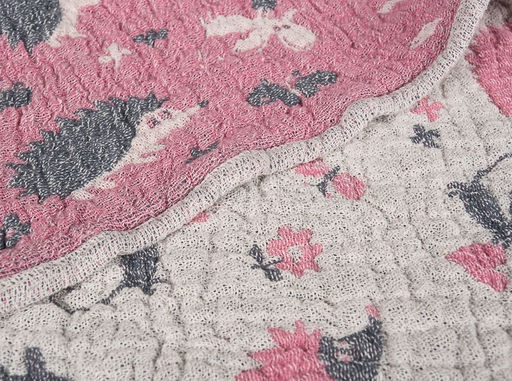 20С192-ШР/у. 30*67 Полотенце Ёжики цв. 12 рис. 717 розовый - Текс-дизайн фото 2