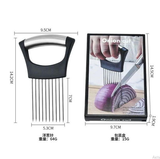 Держатель для лука для нарезки лимона, резак, ломтерезка, вспомогательный инструмент для нарезки еды, многофункциональный