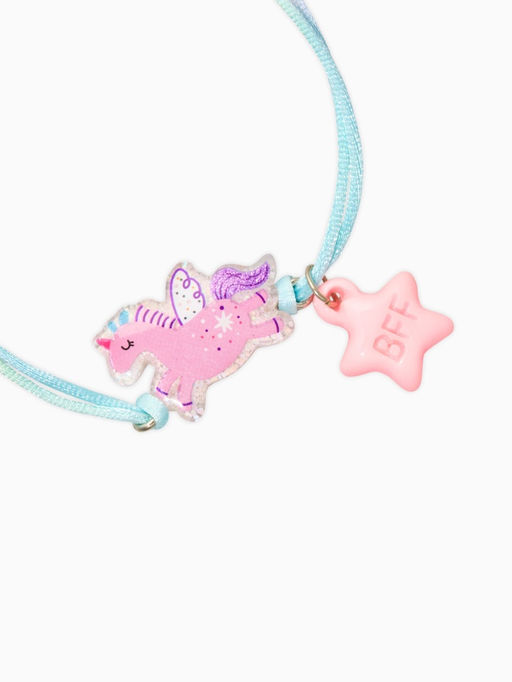 Цена за 2 шт. Браслеты детские парные «Выбражулька. Неразлучники. Пегас и звезды», разноцветный