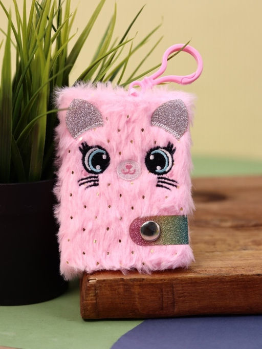 Блокнот плюшевый Cat, gently pink - I likegift фото 3