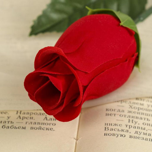 Цена за 10 шт. Цветы искусственные «Роза простая закрытая» d-5 см 50 см