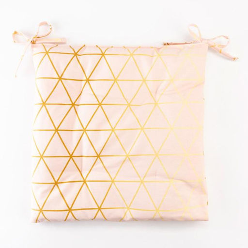 Сидушка на стул Этель Real Beauty 42х42х7 см, 100% хлопок, саржа 190 г/м2  фото 2