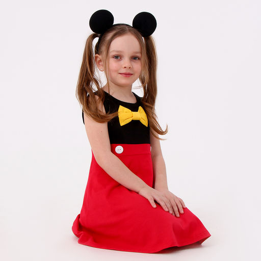 Карнавальный костюм «Озорная мышка», рост 98–104 см, платье, ободок с ушками