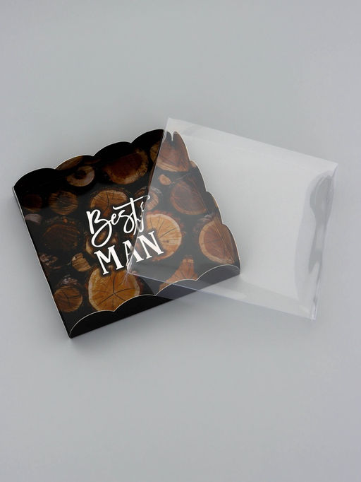 Цена за 5 шт. Коробка для печенья, Мужчине, 15?15?3 см