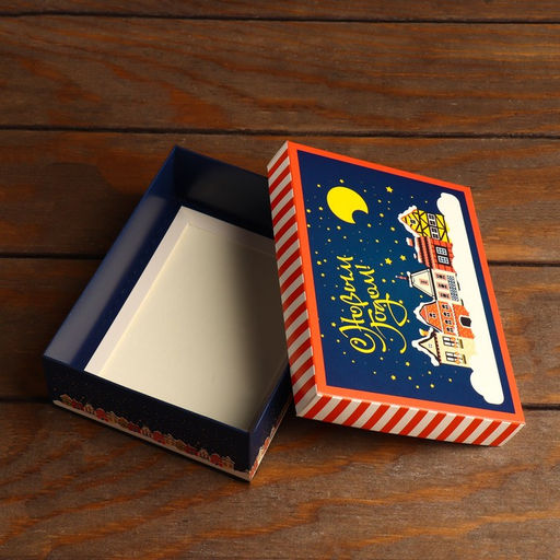 Цена за 5 шт. Коробка сборная крышка-дно без окна, Город, 16,5 х 12,5 х 5,2 см - Simaland фото 4