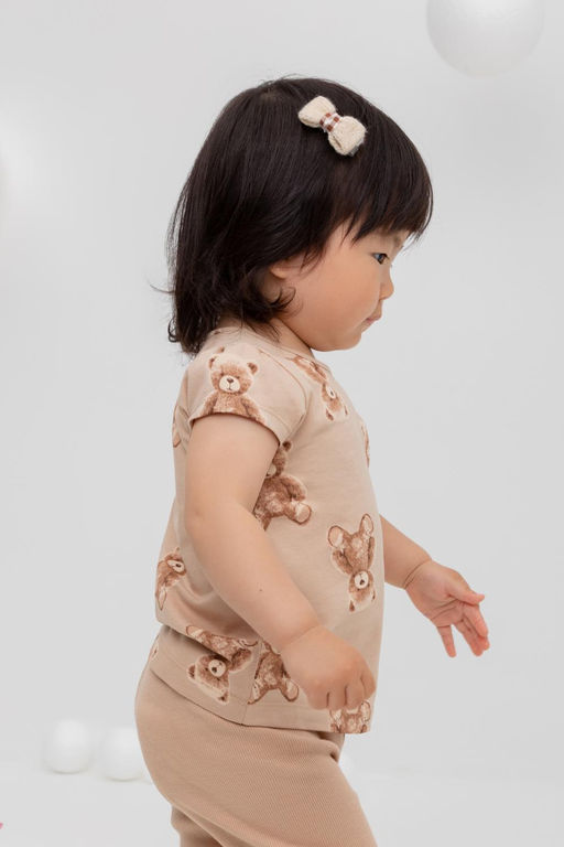 Crockid _ КР 302200/нежный бежевый,милые мишки к413 фуфайка д/дев яс