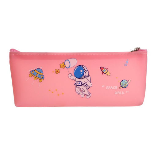 Пенал школьный Calligrata Космонавт, на молнии, 1 отделение, с рисунком, МИКС  фото 3