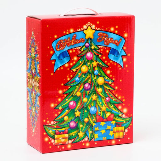 Подарочная коробка, Новогодняя Восточная змея с пластиковой ручкой 23.5?9.5?30 см - Simaland фото 2