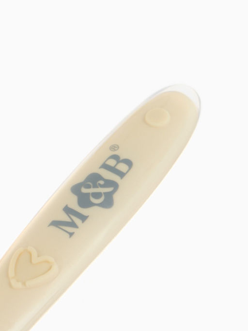 Mum&Baby Ложка для первого прикорма в контейнере, бежевая