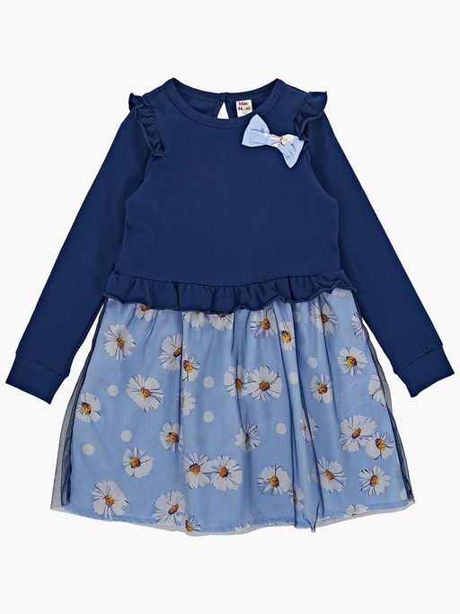 Платье для девочки UD 3881 синий - Mini maxi фото 3