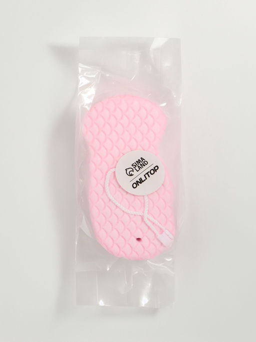 Цена за 2 шт. Губка для пилинга тела, 13×6.2×2.2 см, розовая