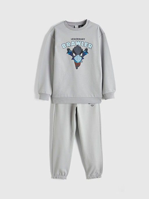 Bisiklet Yaka Erkek ?ocuk Brawl Stars E?ofman Tak?m?