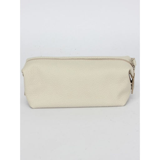 Косметичка Croco-К-721 натуральная кожа (1 отдел), бежевый флотер (28) 263532  фото 2