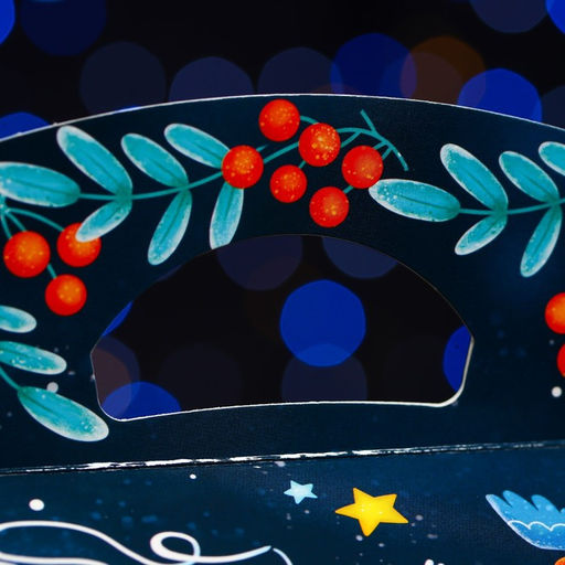 Цена за 5 шт. Подарочная коробка Праздник в городе , Баул 22 х 9 х 22 см - Simaland фото 5