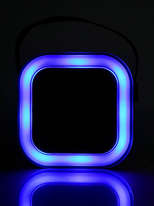 Караоке детское беспроводное, 2 микрофона, bluetooth, 5 режимов подсветки, звук, свет, бежевый - Zabiaka фото 12