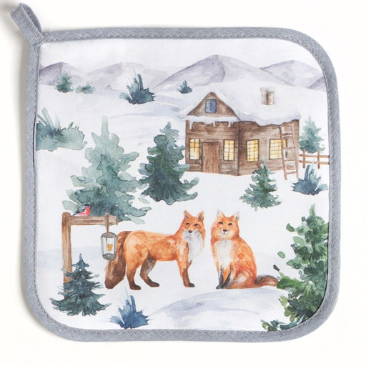 Цена за 2 шт. Прихватка Forest animals 19?19 саржа,100% х/л, ватин 250 г/м?