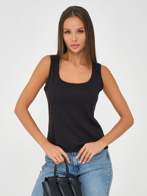 Топ трикотажный в рубчик - Stilla фото 6