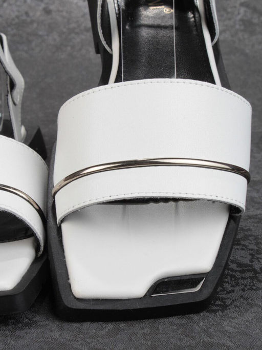 08-PEY183-1 WHITE Босоножки женские (натуральная кожа)