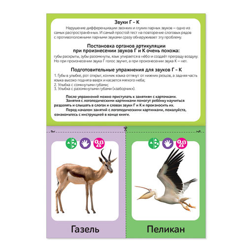 Обучающая книга Логопедические картинки. Звук ГК, 24 стр. - Буква-ленд фото 2