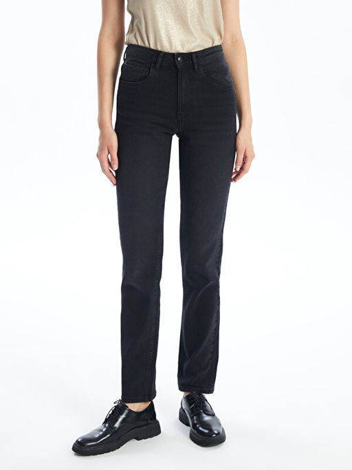 Straight Fit Kad?n Jean Pantolon