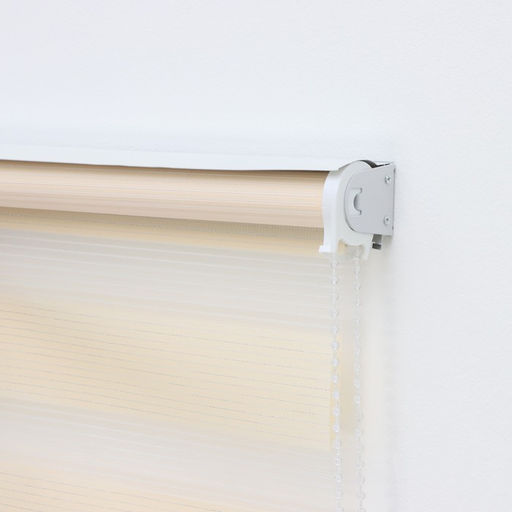 Штора рулонная День-ночь с люрексом, 60180 см (с учётом креплений 3,5 см), цвет бежевый - Simaland фото 4