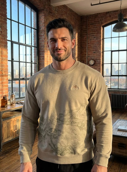 KM1910 Свитшот (хлопок) СТАЛЬ