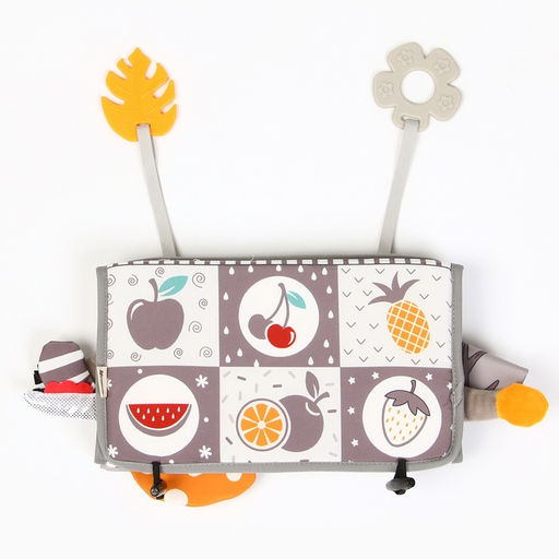 Развивающий складной коврик Крошка Я «Зверята», с книжкой - шуршалкой, 3 в 1