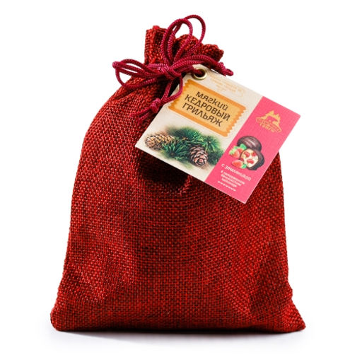 Мягкий кедровый грильяж в натуральном шоколаде с малиной 150г