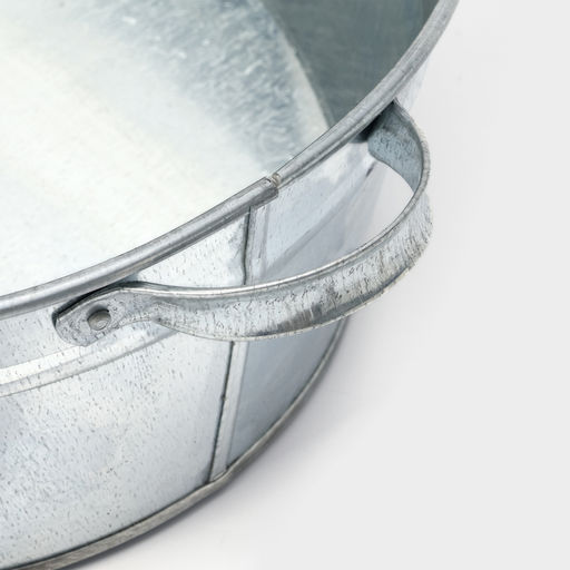 Таз для бани, овальный, с ручками, оцинкованная сталь, 23 л