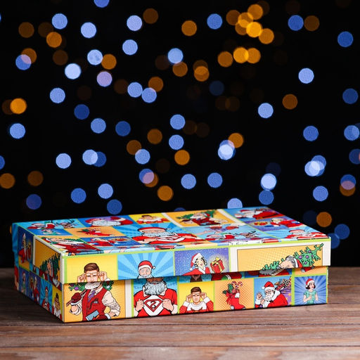 Подарочная коробка «Pop-art: Новогодний», 29×18×7 см