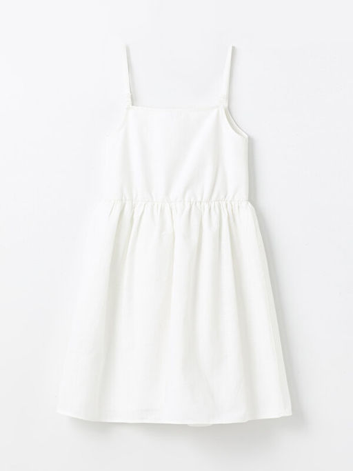 Kare Yaka K?z ?ocuk Elbise