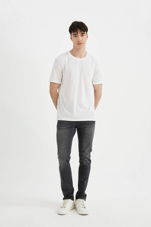 Pedro Slim Fit Джинсовые брюки узкого кроя с нормальной талией и узкими штанинами - Defacto фото 4