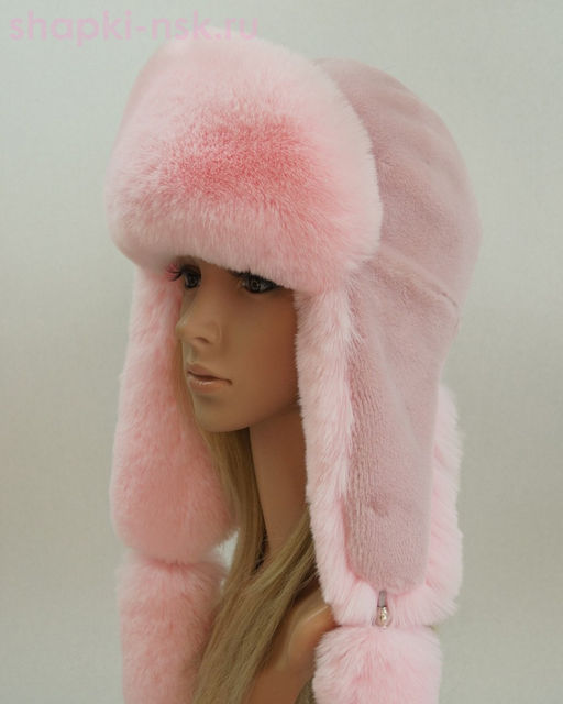 Норд кролик/песец Ушанка женская (56-58)