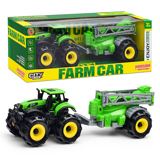 Трактор "Фермерский" с сеялкой, в коробке