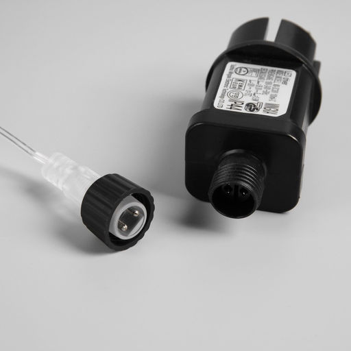 Гирлянда Нить 200 м роса, IP44, серебристая нить, 2000 LED, свечение мульти, 36 В - Luazon lighting фото 4