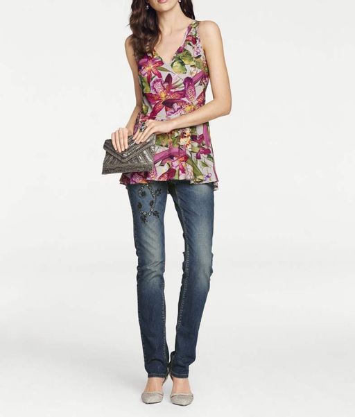 Блузка, пестрая - Patrizia dini фото 3